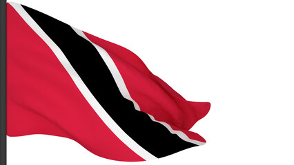 national flag background image,wind blowing flags,3d rendering,Flag of Trinidad and Tobago