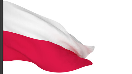 national flag background image,wind blowing flags,3d rendering,Flag of Poland