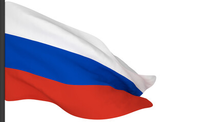 national flag background image,wind blowing flags,3d rendering,Flag of Russia