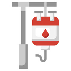blood transfusion flat icon,linear,outline,graphic,illustration