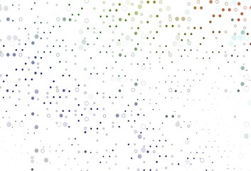 Light Multicolor, Rainbow vector layout with circle shapes.