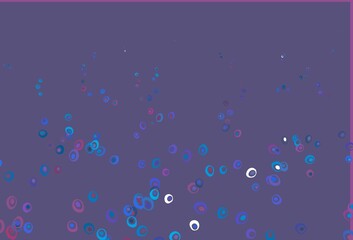 Light Blue, Red vector template with circles.