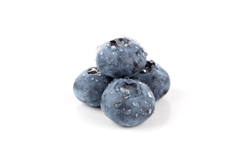 blueberries isolated close up