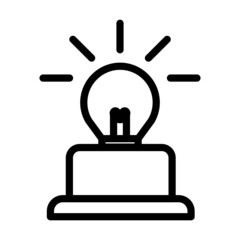 Fototapeta premium lamp icon