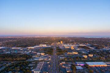 Aerial view of Mobile, Alabama 