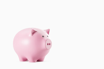 Piggy bank isolated over white background