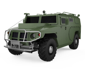 Obraz premium Armored SUV Truck Isolated