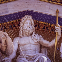 Zeus statue the ancient Greek god, Athens, Greece