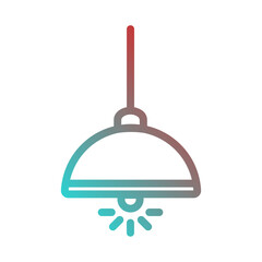 Fototapeta premium chandelier icon