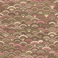 Fototapeta na wymiar Chinese cloud or river seamless pattern vector. Traditional Asian background witrh abstract design.