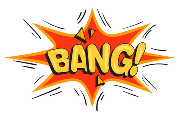 Comic style vector cool sticker. Bubble label, speech sticker with word for comics book. Humor pop balloon illustration