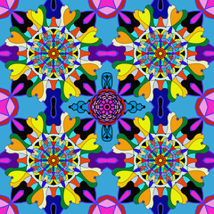 Mattonella fatta con mandala