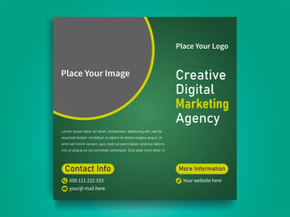 Digital marketing and business promotion social media template for business agencies.