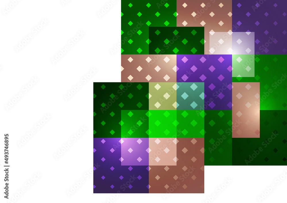 Poster abstract geometric background. modern overlapping squares. fancy color shapes for your message. busi