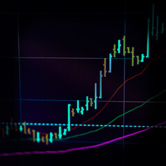 Digital information about real estate valuation concept.