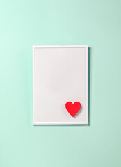 valentine card with heart