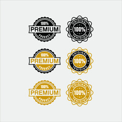 Obraz premium Colecction of flat stamp include premium text vector