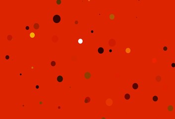 Light Orange vector backdrop with dots.