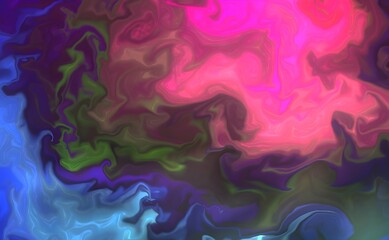 Fluid art texture. Background with abstract swirling paint effect. Liquid acrylic artwork with beautiful mixed paints. Can be used for interior poster.
