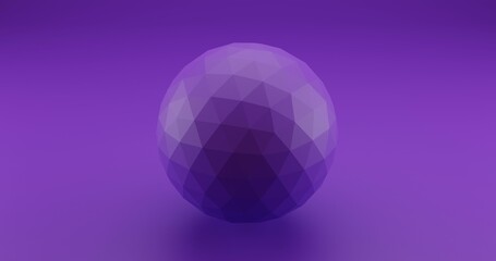 Abstract 3D Render purple  Background With triangle Sphere 8K High Resolution JPEG