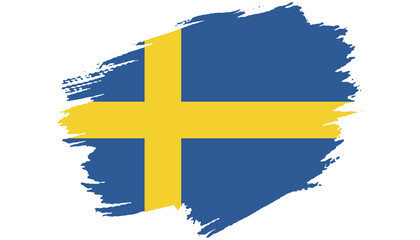 Sweden National Flag Illustration