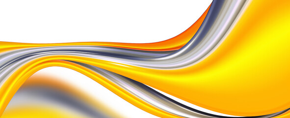 Yellow and Gray Waves Background