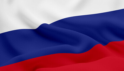 Naklejka premium Russia National Flag Illustration