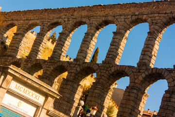 Acueducto de Segovia, Castilla León, España.