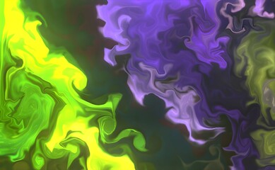 Beautiful abstract ART background - random free mixing of paints in technique of liquid acrylic. Artistic image of swirl veins marble texture in turquoise beige tones.