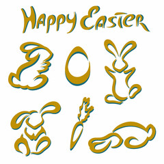 easter bunny logo