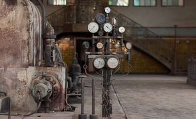 Old abandoned Art Nouveau factory 