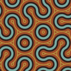 Fototapeta na wymiar Colour Hexagon Tile Connection art background design illustration