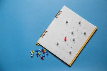 Calendar Event Planner , business schedule planning appointment meeting concept .