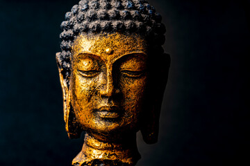 buddha statue in calm rest pose.Shakyamuni Buddha is a spiritual teacher, one of the three world religions. Given the name Siddhartha Gautama  Siddhattha Gotama  - Powered by Adobe