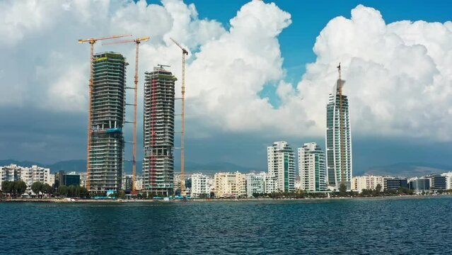 City sky beach aerial sea travel ocean wave building house