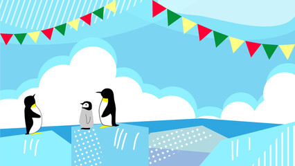 海と青空の風景イラスト © kano ikuko