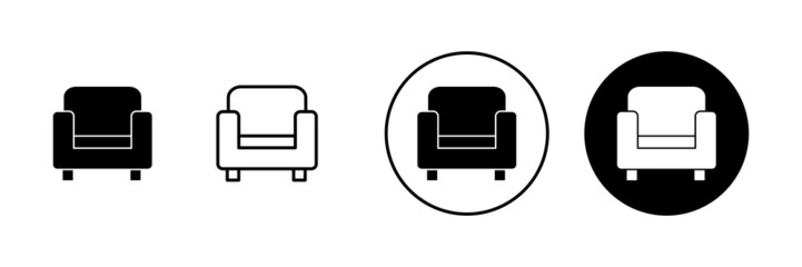 Sofa icons set. sofa sign and symbol. furniture icon