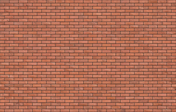 Beautiful brown block brick wall seamless pattern texture background