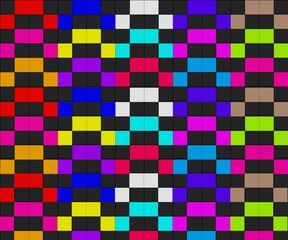 multicolored geometric grid pattern as an abstract background