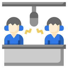 podcast flat icon,linear,outline,graphic,illustration