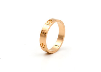 Rose Gold Mens Wedding Ring (Wedding Band)