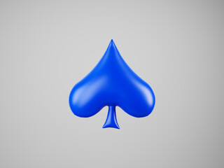 spade symbol - a template for a balloon