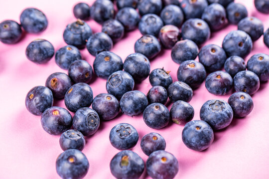 Fresh Spring Blue Berries Close Up