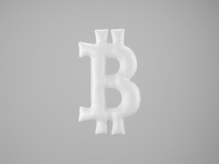 bitcoin symbol - a template for a balloon
