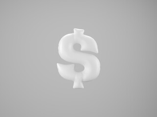 Obraz premium dollar symbol - a template for a balloon