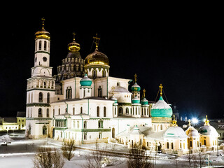 Fototapeta na wymiar Resurrection New Jerusalem Stavropol Monastery, Istra (Moscow region).