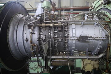 Gas transportation system. Booster pumping station for gas. Gas filling station and gas tanks....