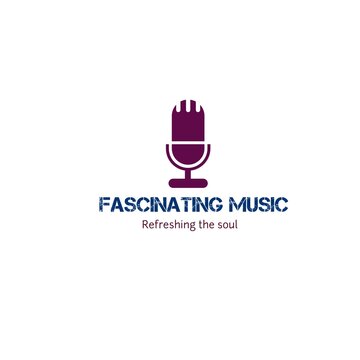 Fascinating Music Refreshing The Soul Is Written With The Logo Design On White Background.