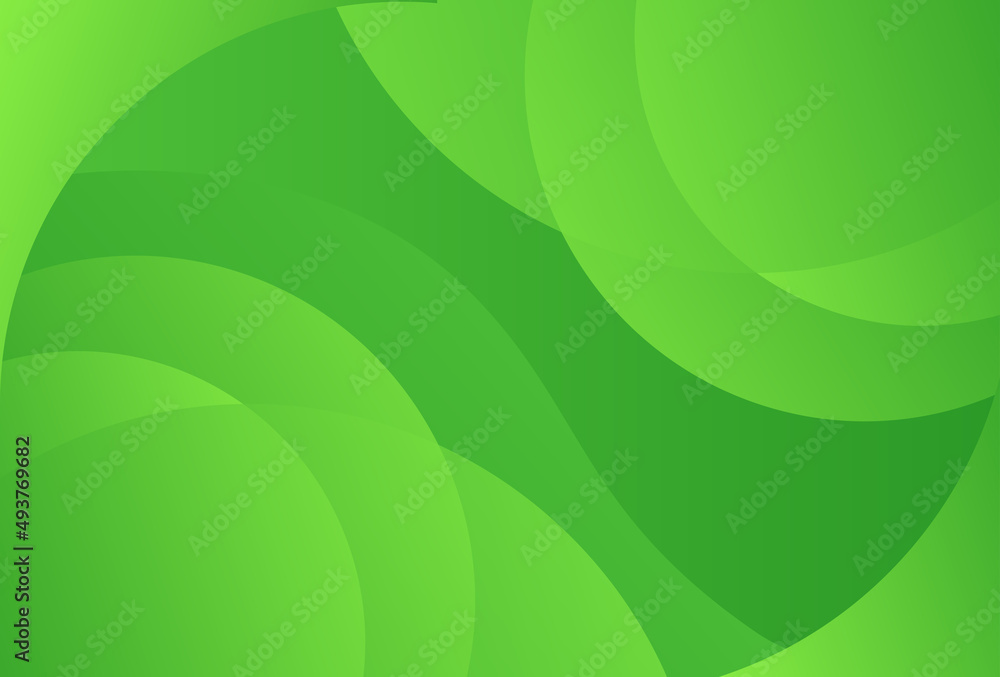 Poster abstract green and yellow color background. dynamic shapes composition.