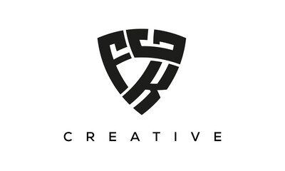 Shield letters FKG creative logo